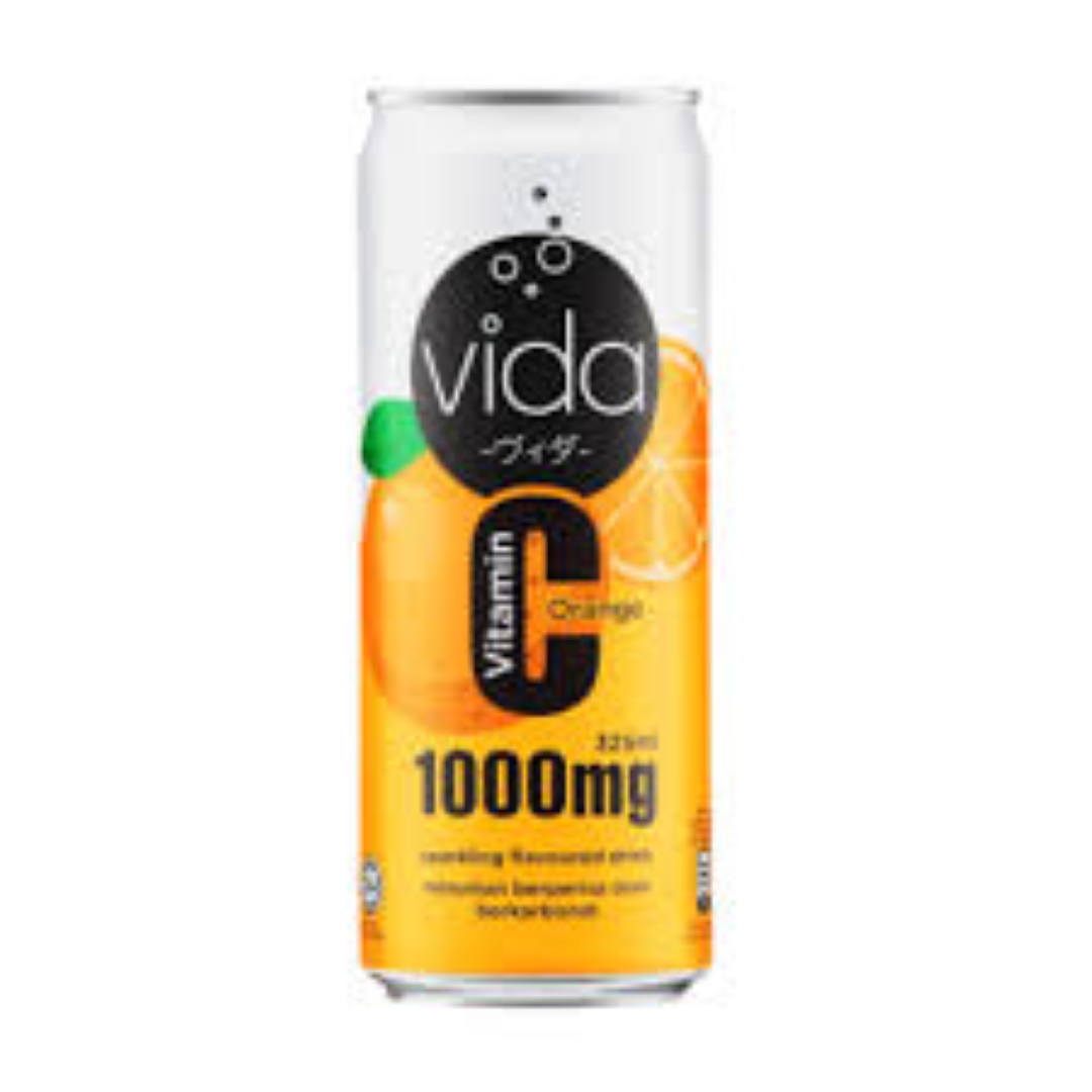 VIDA VITAMIN C 1000 SPARKLING DRINK ORANGE 325ML